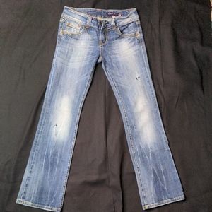 Vigoss Distressed Women's Blue Jeans Size 5 Style P2029J